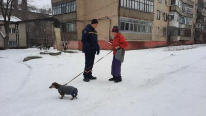 Спасатели провели комплексный рейд общаясь с жителями города