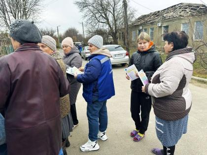 Допомога постраждалим від останнього ракетного обстрілу