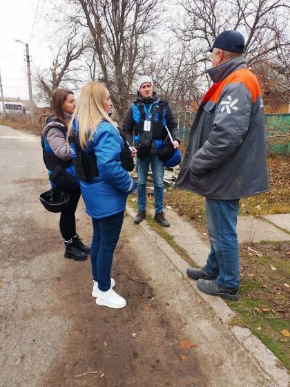 Допомога постраждалим від останнього ракетного обстрілу