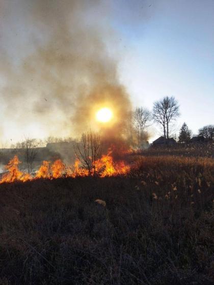 Рятувальники Дружківки 7 березня три рази виїжджали на гасіння сухої трави