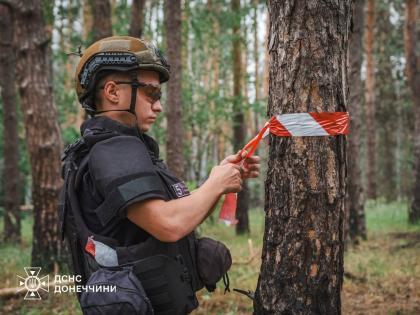 Піротехніки ДСНС очищують території від вибухонебезпечних предметів