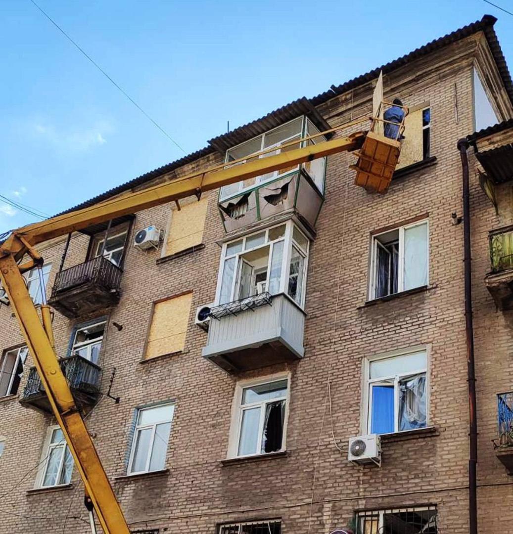 У Дружківській триває ліквідація наслідків обстрілів