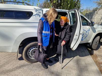 Из Дружковки эвакуировали 96-летнюю женщину